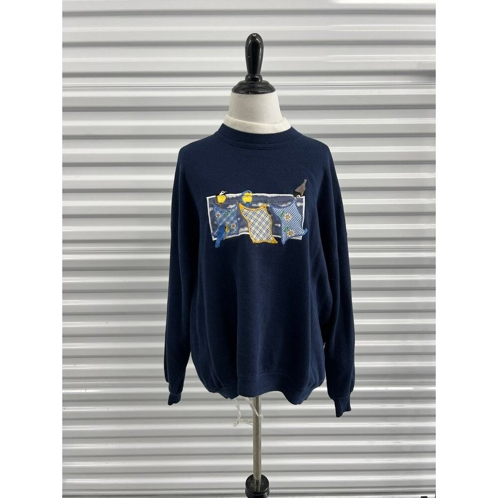 Top Stitch by Morning Sun Petite Sweatshirt with Embroidery